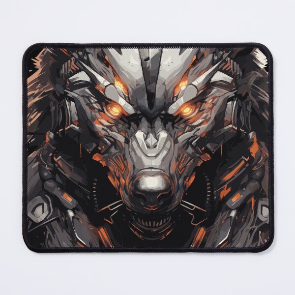 Item preview, Cyborg Wolf Mecha Cyberpunk Style  designed and sold by EternalDelight1.