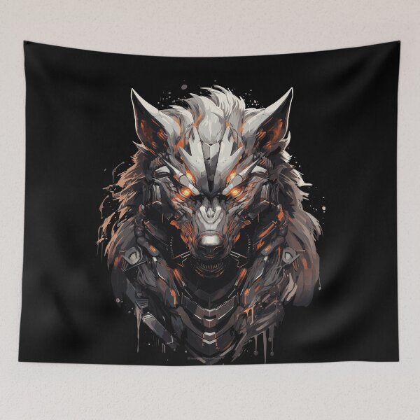 Item preview, Cyborg Wolf Mecha Cyberpunk Style  designed and sold by EternalDelight1.