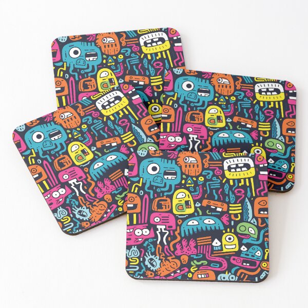 Item preview, Monsters - Colorful Doodle Art designed and sold by ColorConsole.