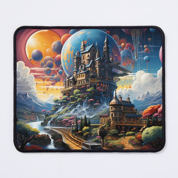 Item preview, Celestial Citadel: Fantasy Landscape with Skyward Castle designed and sold by CreationP.