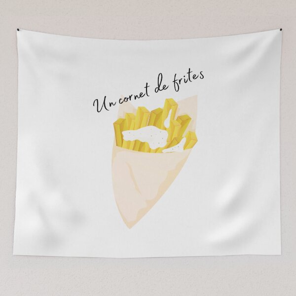 Item preview, A cone of Belgian fries designed and sold by PausePapote.