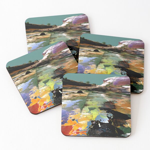 Item preview, Chromatic Terrain: Abstract Earth Symphony designed and sold by dogwoofwoof.