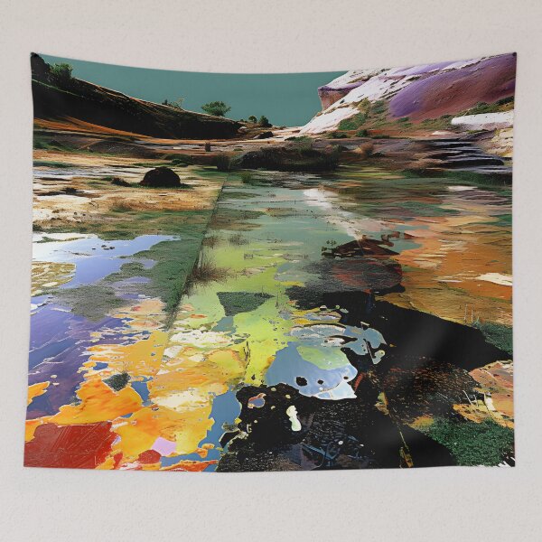 Item preview, Chromatic Terrain: Abstract Earth Symphony designed and sold by dogwoofwoof.