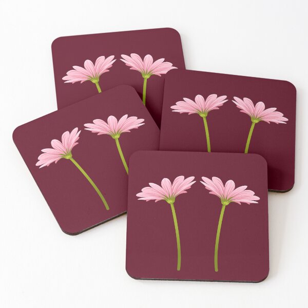 Item preview, Elegant two pink flowers simple designed and sold by ArtCornerStudio.