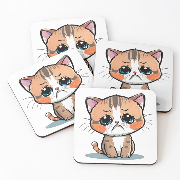 Item preview, CUTE CAT crying designed and sold by 123JUST4U.