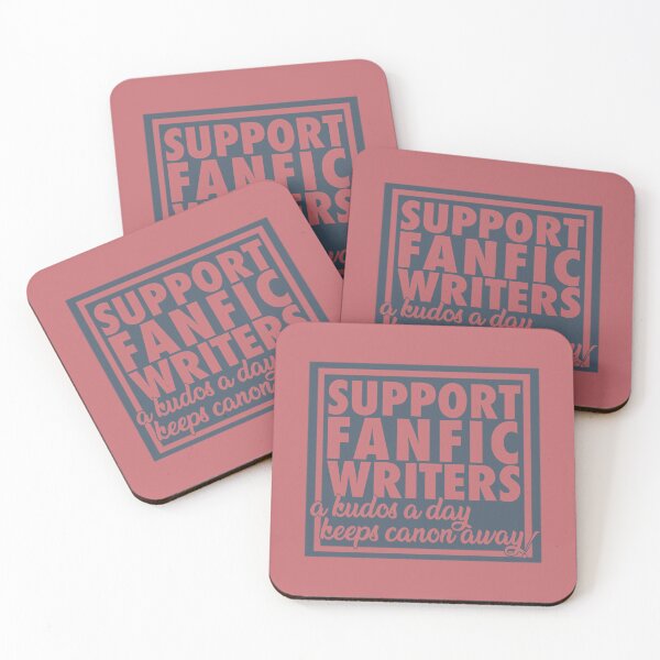 Item preview, Support Fanfic Writers - Teal/Mauve designed and sold by G-S-A.