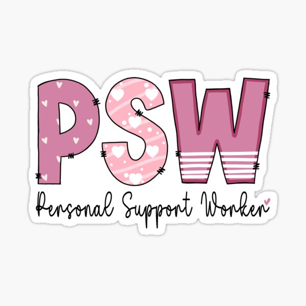 Item preview, Personal Support Worker T-shirt for Valentines Day designed and sold by TaraGbear.