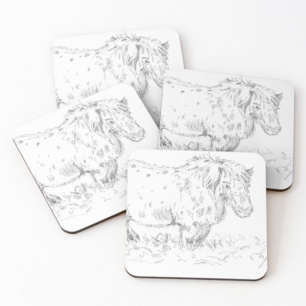 Item preview, Miniature Pony Ink Drawing designed and sold by MikeJory.