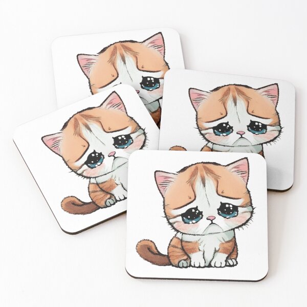 Item preview, CUTE CAT crying designed and sold by 123JUST4U.