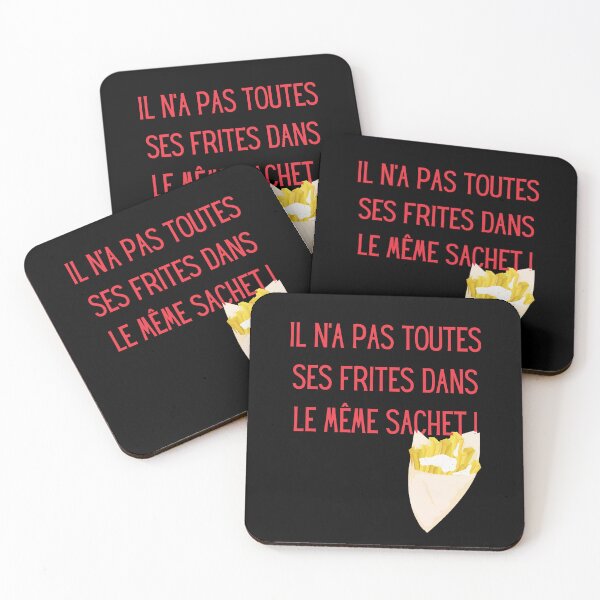 Item preview, He doesn't have all his fries in the same bag - Belgian humor designed and sold by PausePapote.