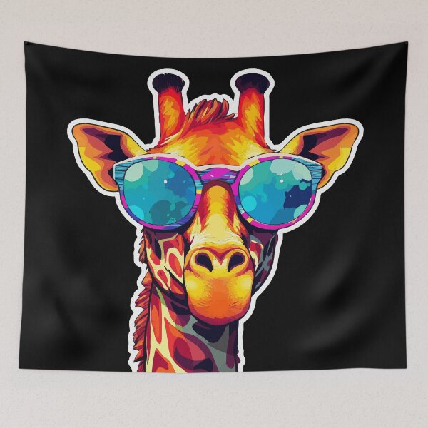 Item preview, Giraffe Wearing Sunglasses designed and sold by VelvetRoom.