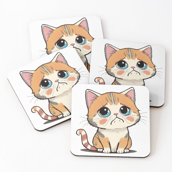 Item preview, CUTE CAT crying designed and sold by 123JUST4U.