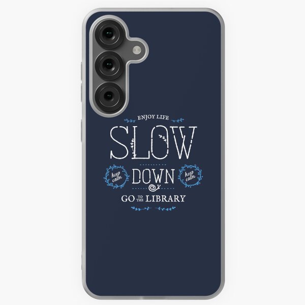 Item preview, Library Happy Slow Life designed and sold by Geek Updated.
