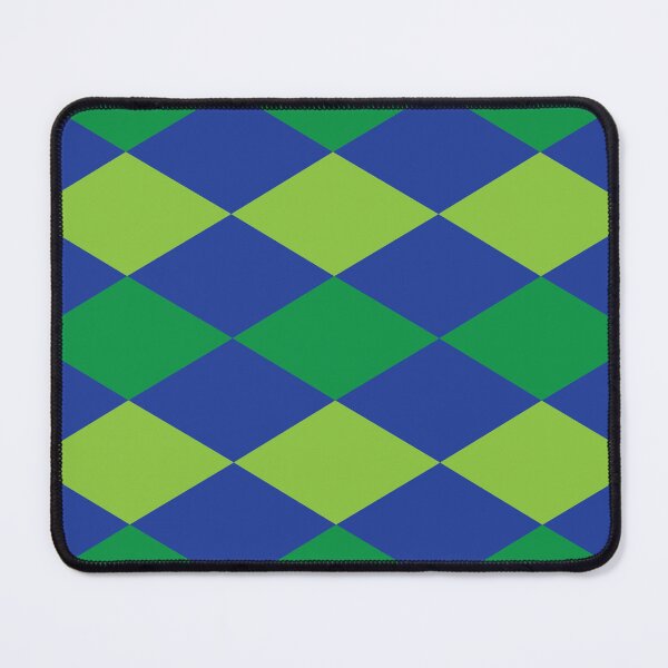 Item preview, Green Lime Green Diamond Checkered Pattern designed and sold by Nisha Prabhu.