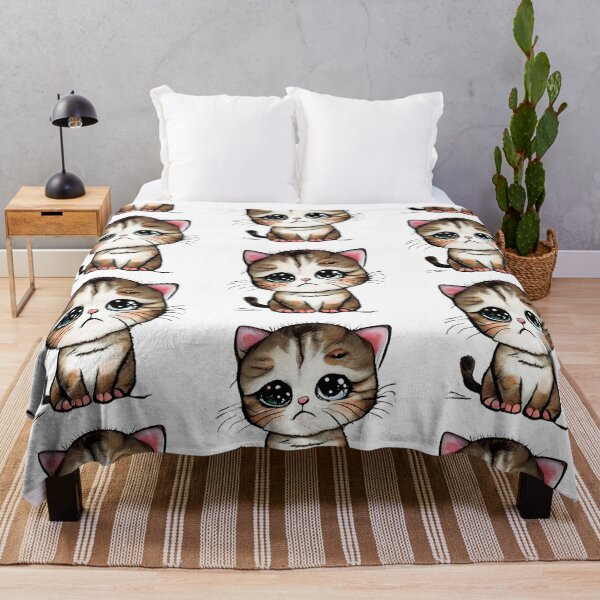 Item preview, CUTE CAT crying designed and sold by 123JUST4U.