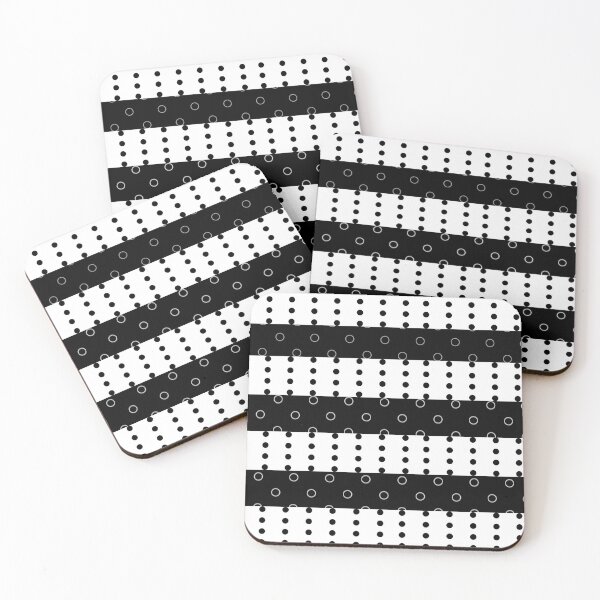 Item preview, Blanco y negro de las líneas punteadas con círculos. designed and sold by L-I-E-Store.