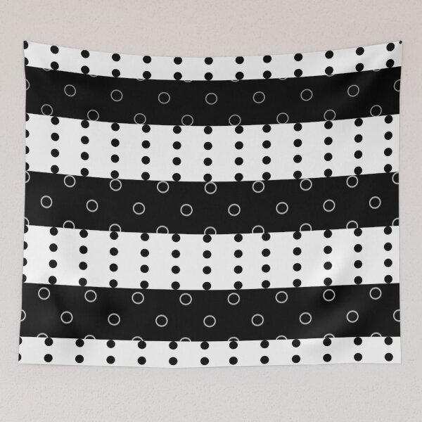 Item preview, Black and white of The Dotted lines with circles designed and sold by L-I-E-Store.