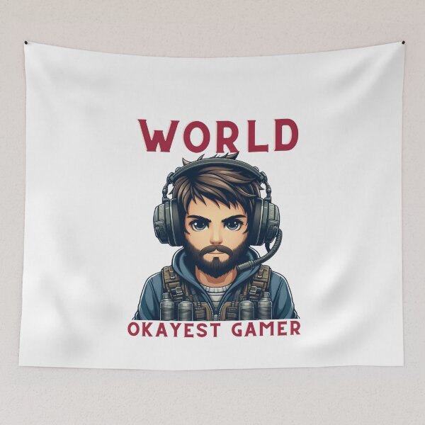 Item preview, World's Okayest Gamer - Gaming design for gamers designed and sold by GalaxyGraffiti.