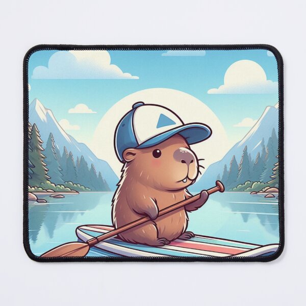 Item preview, Paddle boarder capybara designed and sold by Capybara kingdom.