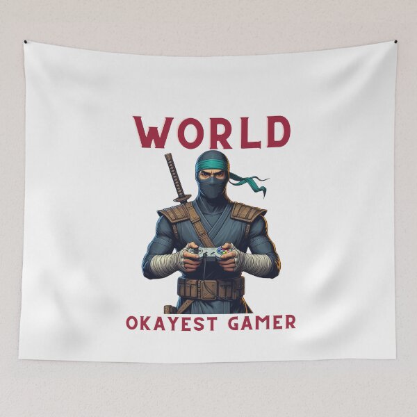 Item preview, World's Okayest Gamer - Gaming design for gamers designed and sold by GalaxyGraffiti.