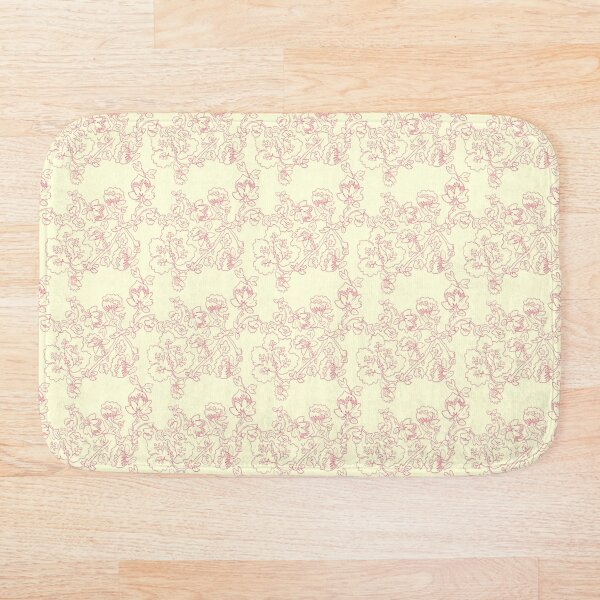 Item preview, Yellow & Pink Victorian Garden Botanical Print designed and sold by Charis Bennett.