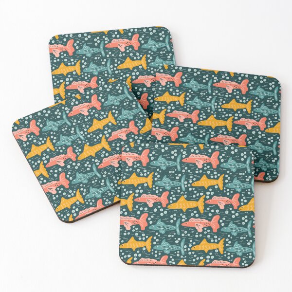 Item preview, School of fish designed and sold by Lavender Fox Studio.
