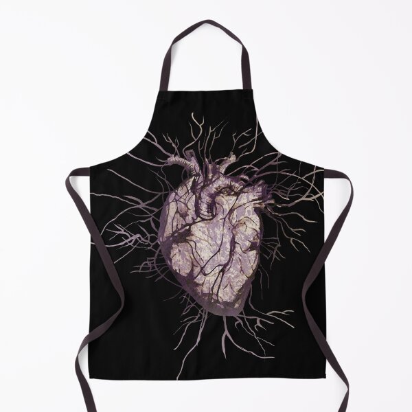 Item preview, Vintage Human heart and veins, arteries, blood, illustration art, dark, purple designed and sold by Collagedream.