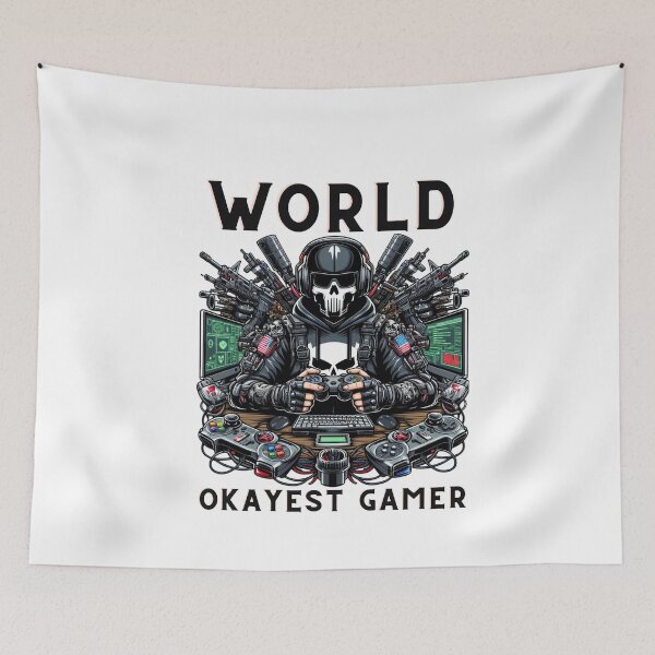 Item preview, World Okayest Gamer - Gaming design for gamers designed and sold by GalaxyGraffiti.