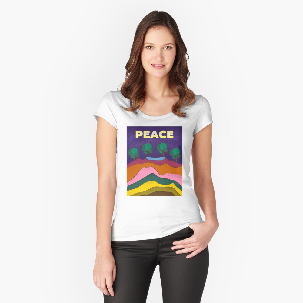Item preview, Fitted Scoop T-Shirt designed and sold by LumimangoArt.