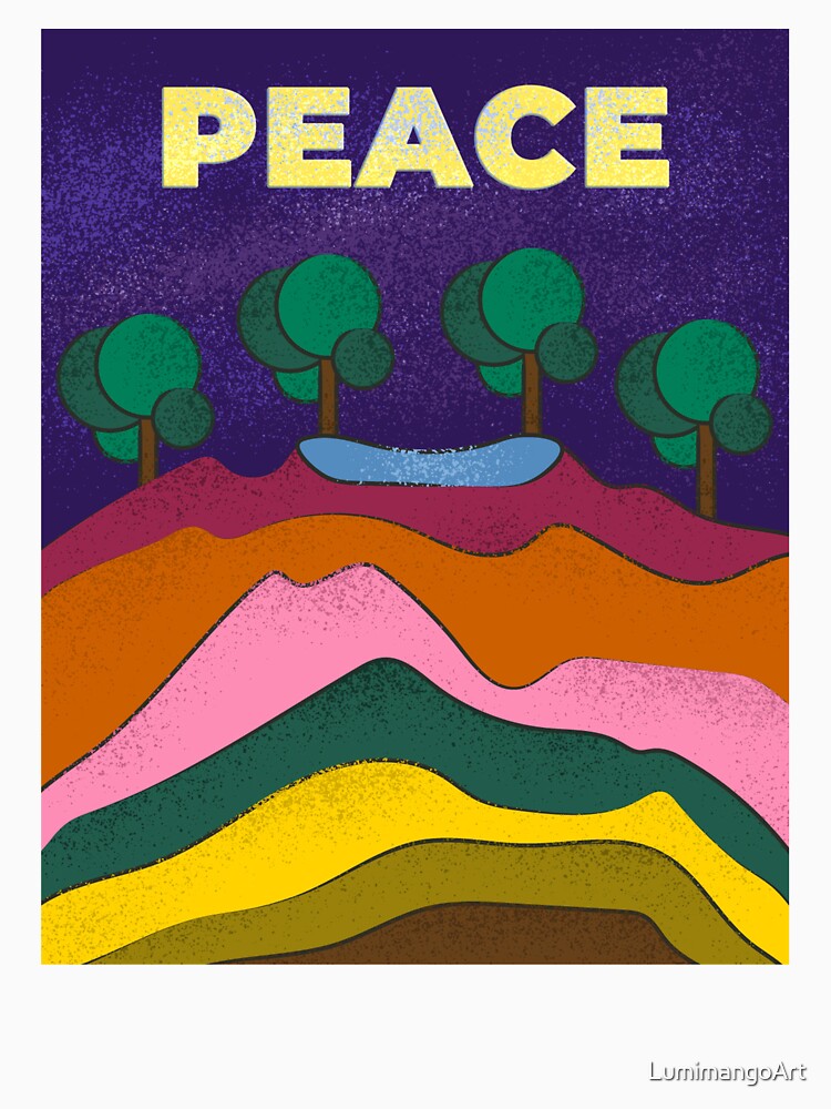 Thumbnail 7 of 7, Classic T-Shirt, Peace designed and sold by LumimangoArt.