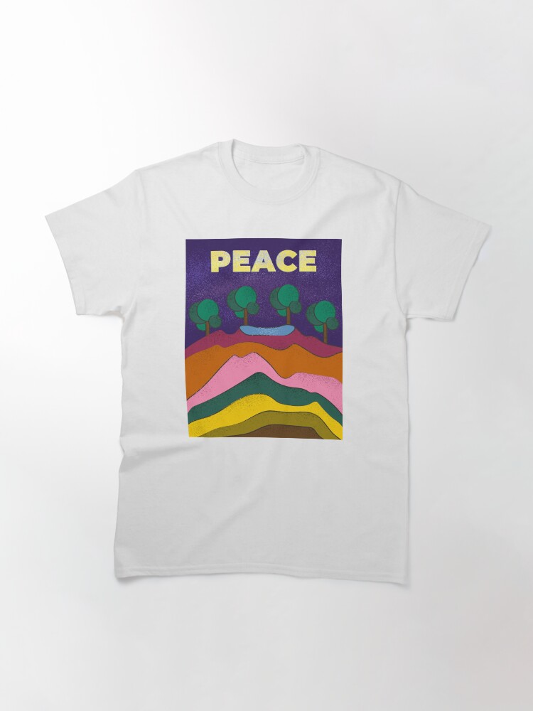 Thumbnail 3 of 7, Classic T-Shirt, Peace designed and sold by LumimangoArt.