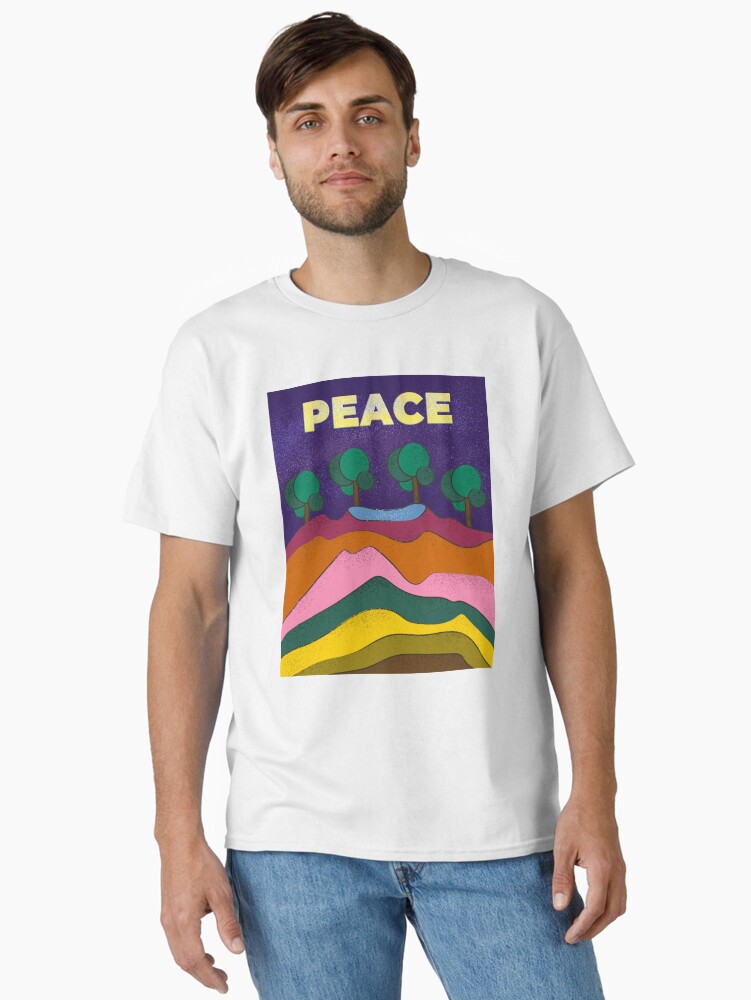 Thumbnail 1 of 7, Classic T-Shirt, Peace designed and sold by LumimangoArt.