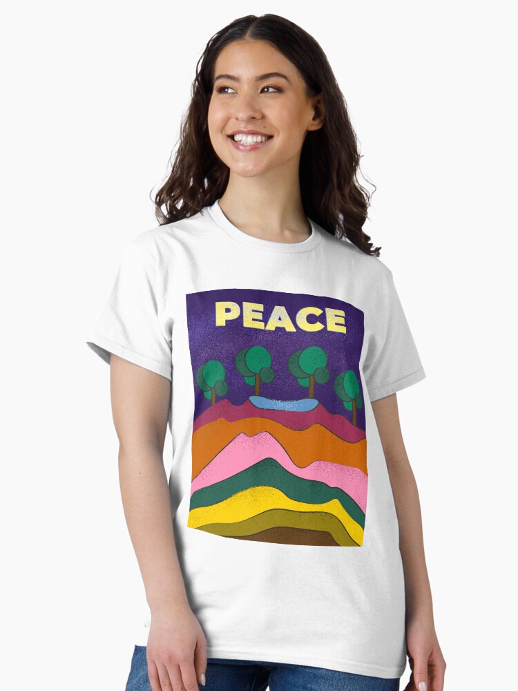 Thumbnail 2 of 7, Classic T-Shirt, Peace designed and sold by LumimangoArt.