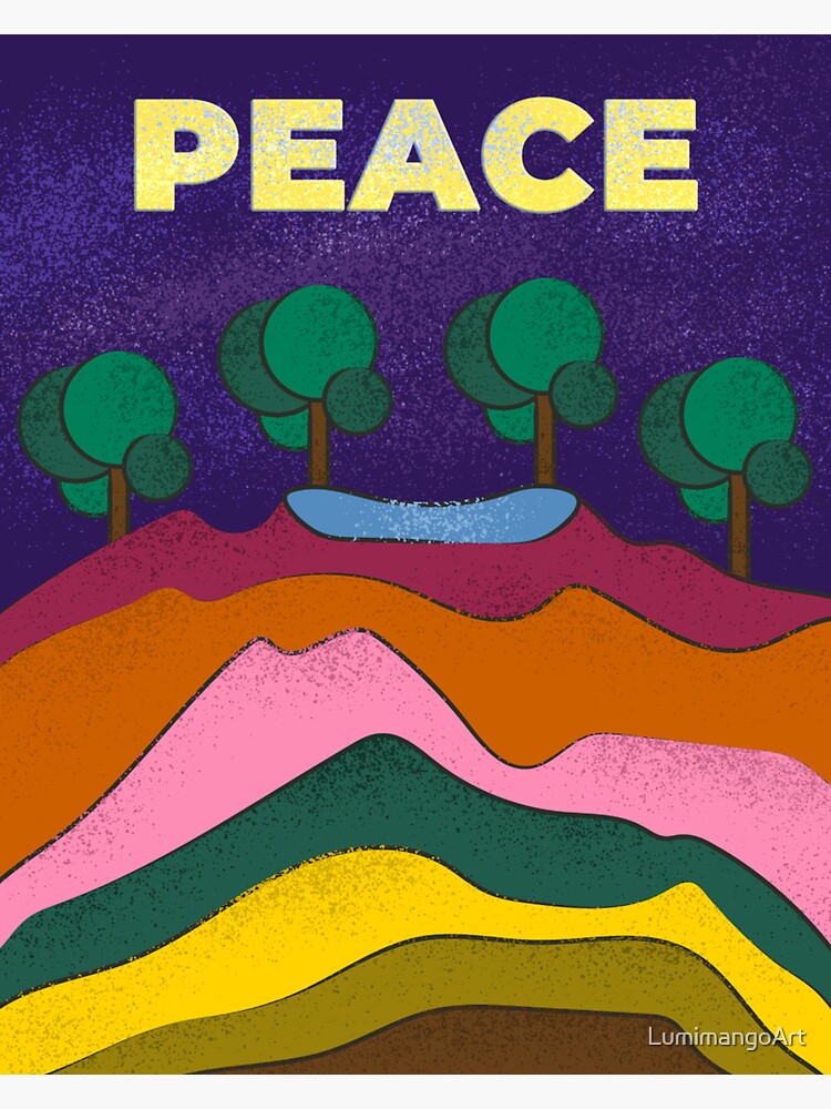 Thumbnail 3 of 3, Magnet, Peace designed and sold by LumimangoArt.