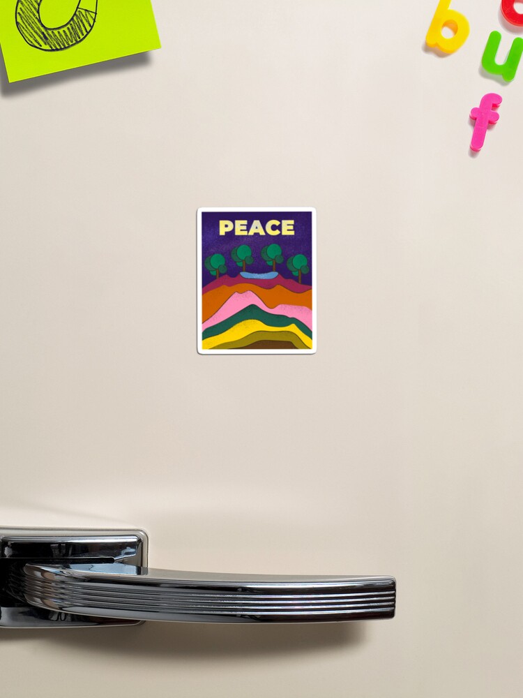 Thumbnail 1 of 3, Magnet, Peace designed and sold by LumimangoArt.