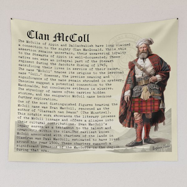 Item preview, McColl Scottish History  designed and sold by BagTown Clans.
