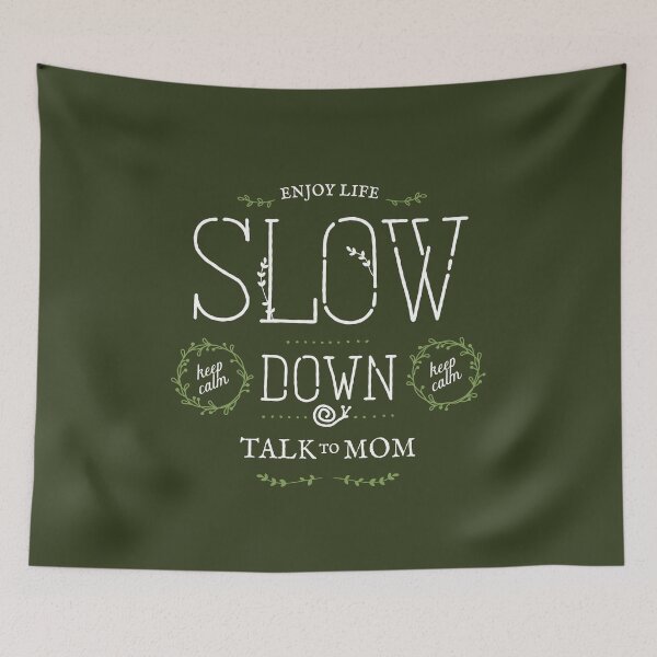 Item preview, Talk to Mom Happy Slow Life designed and sold by Geek Updated.