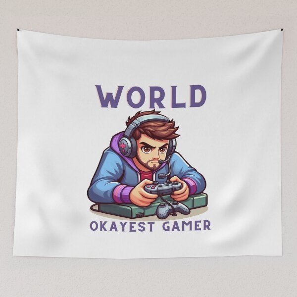 Item preview, World Okayest Gamer - Gaming design for gamers designed and sold by GalaxyGraffiti.