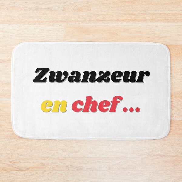 Item preview, Chief Zwanzeur in black, yellow and red - Belgian expression designed and sold by PausePapote.