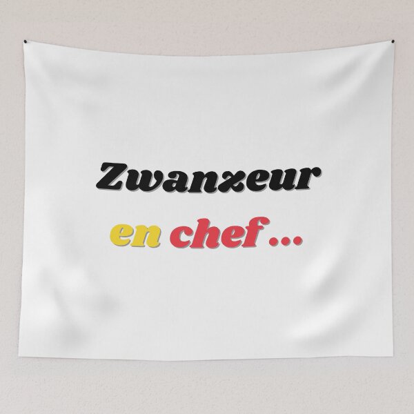 Item preview, Chief Zwanzeur in black, yellow and red - Belgian expression designed and sold by PausePapote.
