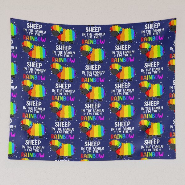 Item preview, Cool Rainbow Sheep Pride LGBTQ Gift Men Women Funny LGBT designed and sold by caloudiaminart.