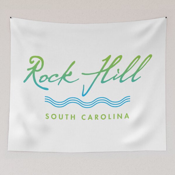 Item preview, Rock Hill South Carolina Typographic Design designed and sold by Futurebeachbum.