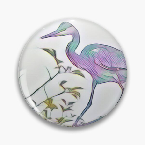 Item preview, Hungry Heron In Watercolour designed and sold by Fearless-Fox.
