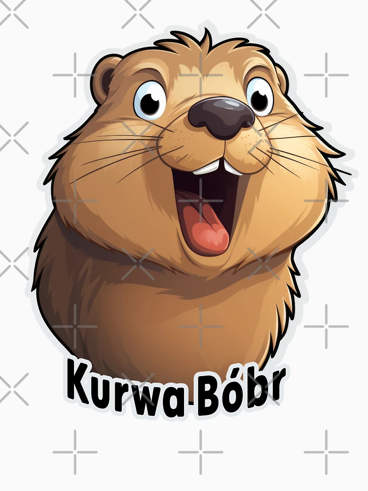 Ku!w@ Bóbr, Beaver, Bober Sticker Pullover Hoodie for Sale by