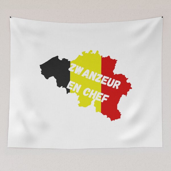 Item preview, Chief Zwanzeur in black, yellow and red - Belgian expression designed and sold by PausePapote.