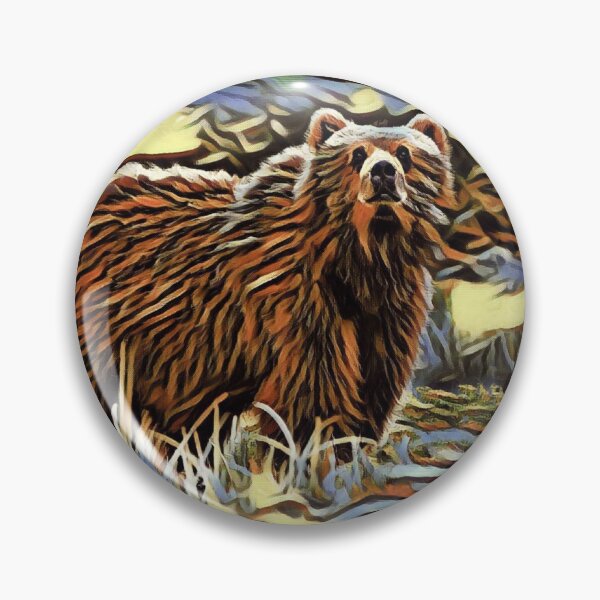 Item preview, Cool Kodiak Bear Grazer - Watercolor Print designed and sold by TGAL2.