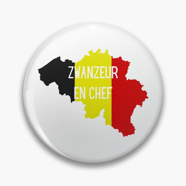 Item preview, Chief Zwanzeur in black, yellow and red - Belgian expression designed and sold by PausePapote.