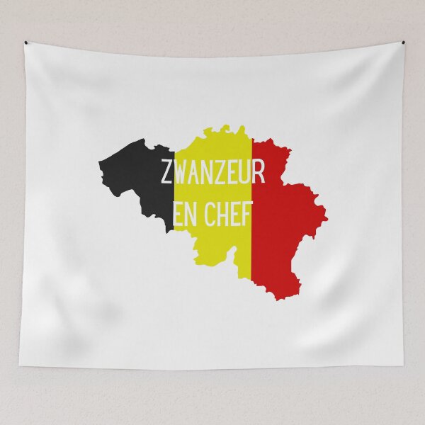 Item preview, Chief Zwanzeur in black, yellow and red - Belgian expression designed and sold by PausePapote.