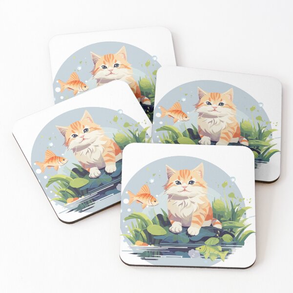 Item preview, cat in the garden designed and sold by PhaiCreate.