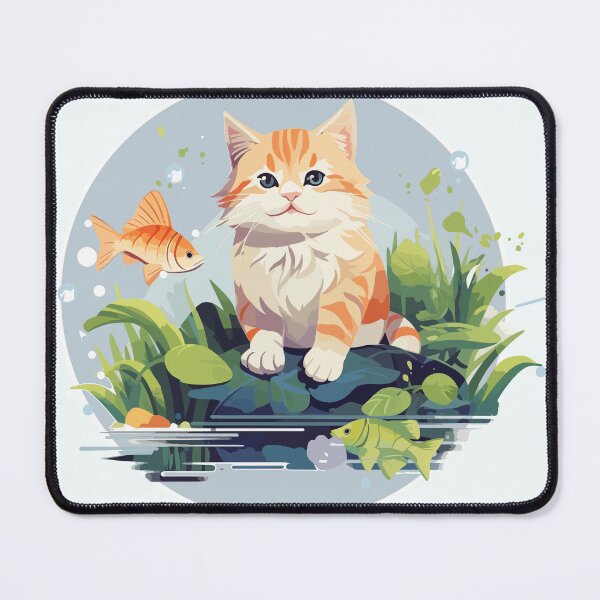 Item preview, cat in the garden designed and sold by PhaiCreate.
